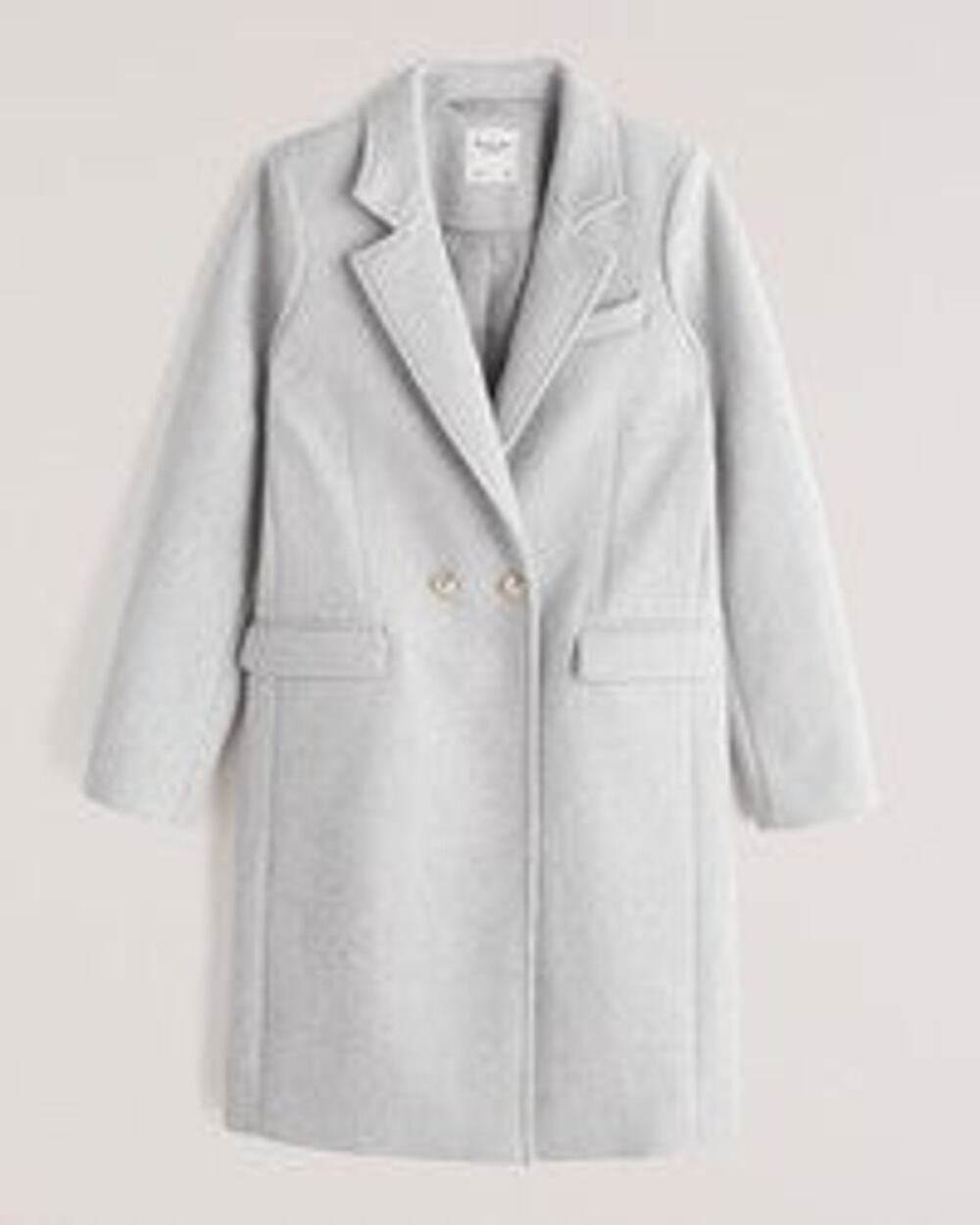 Abercrombie & Fitch Tailored Wool-Blend Dad Coat - M